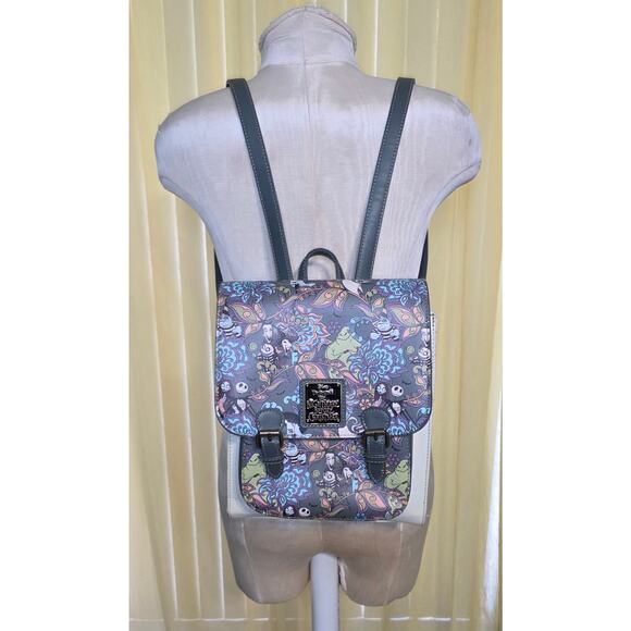 Loungefly Disney Nightmare Before Christmas Floral Backpack READ Description - Picture 1 of 8